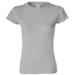 ) Gildan Ladies Soft Style Short Sleeve T-Shirt - XL, Sport Grey (RS