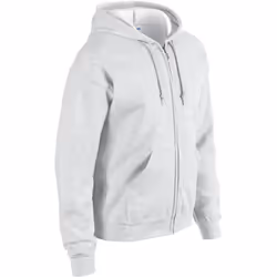 Gildan Heavy Blend Unisex Adult Full Zip Hooded Sweatshirt Top - L, Ash