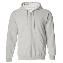 Gildan Heavy Blend Unisex Adult Full Zip Hooded Sweatshirt Top - XL, Ash