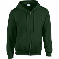 Gildan Heavy Blend Unisex Adult Full Zip Hooded Sweatshirt Top - S, Irish Green
