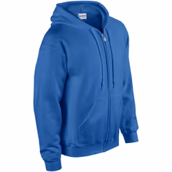 Gildan Heavy Blend Unisex Adult Full Zip Hooded Sweatshirt Top - S, Royal