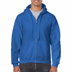 Gildan Heavy Blend Unisex Adult Full Zip Hooded Sweatshirt Top - S, Royal