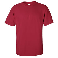 Gildan Mens Ultra Cotton Short Sleeve T-Shirt - XL, Cardinal