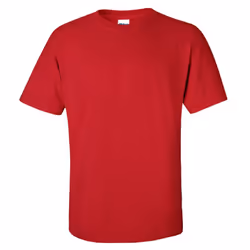 Gildan Mens Ultra Cotton Short Sleeve T-Shirt - L, Cherry Red