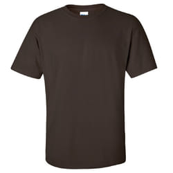 Gildan Mens Ultra Cotton Short Sleeve T-Shirt - M, Dark Chocolate