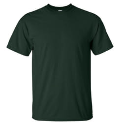 Gildan Mens Ultra Cotton Short Sleeve T-Shirt - M, Forest Green