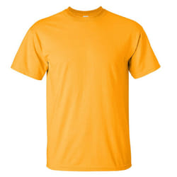 Gildan Mens Ultra Cotton Short Sleeve T-Shirt - L, Gold