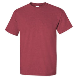 Gildan Mens Ultra Cotton Short Sleeve T-Shirt - XL, Heather Cardinal