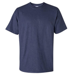 Gildan Mens Ultra Cotton Short Sleeve T-Shirt - XL, Heather Navy