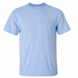 Gildan Mens Ultra Cotton Short Sleeve T-Shirt - 2XL, Light Blue