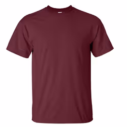 Gildan Mens Ultra Cotton Short Sleeve T-Shirt - 2XL, Maroon