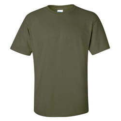 Gildan Mens Ultra Cotton Short Sleeve T-Shirt - M, Military Green