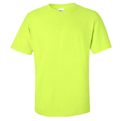 Gildan Mens Ultra Cotton Short Sleeve T-Shirt - 4XL, New Safety Green