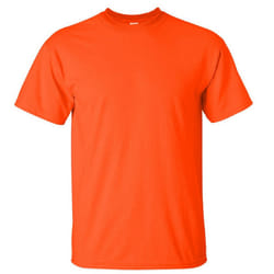 Gildan Mens Ultra Cotton Short Sleeve T-Shirt - XL, Orange