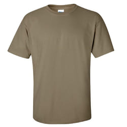 Gildan Mens Ultra Cotton Short Sleeve T-Shirt - L, Prarie Dust