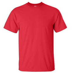 Gildan Mens Ultra Cotton Short Sleeve T-Shirt - L, Red