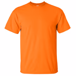 Gildan Mens Ultra Cotton Short Sleeve T-Shirt - M, Safety Orange