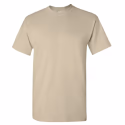 Gildan Mens Ultra Cotton Short Sleeve T-Shirt - L, Sand