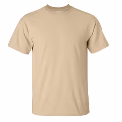 Gildan Mens Ultra Cotton Short Sleeve T-Shirt - XL, Tan