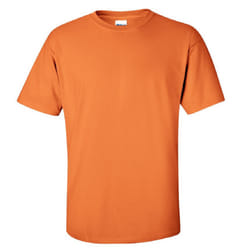 Gildan Mens Ultra Cotton Short Sleeve T-Shirt - S, Tangerine