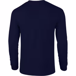 Gildan Mens Plain Crew Neck Ultra Cotton Long Sleeve T-Shirt - S, Cardinal