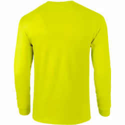 Gildan Mens Plain Crew Neck Ultra Cotton Long Sleeve T-Shirt - XL, Dark Heather