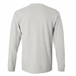Gildan Mens Plain Crew Neck Ultra Cotton Long Sleeve T-Shirt - 2XL, Gold
