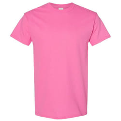 Gildan Mens Heavy Cotton Short Sleeve T-Shirt - S, Azalea