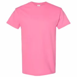 Gildan Mens Heavy Cotton Short Sleeve T-Shirt - L, Azalea