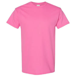 Gildan Mens Heavy Cotton Short Sleeve T-Shirt - L, Azalea