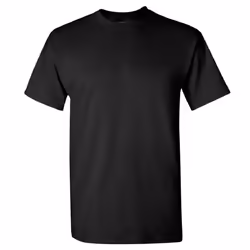 Gildan Mens Heavy Cotton Short Sleeve T-Shirt - XL, Black