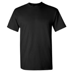 Gildan Mens Heavy Cotton Short Sleeve T-Shirt - XL, Black