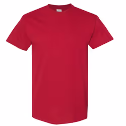 Gildan Mens Heavy Cotton Short Sleeve T-Shirt - L, Cardinal