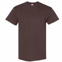 Gildan Mens Heavy Cotton Short Sleeve T-Shirt - M, Dark Chocolate