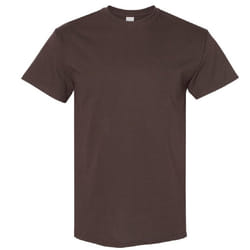 Gildan Mens Heavy Cotton Short Sleeve T-Shirt - XL, Dark Chocolate