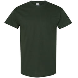 Gildan Mens Heavy Cotton Short Sleeve T-Shirt - 2XL, Forest Green