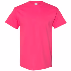 Gildan Mens Heavy Cotton Short Sleeve T-Shirt - S, Heliconia