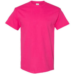 Gildan Mens Heavy Cotton Short Sleeve T-Shirt - S, Heliconia