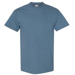 Gildan Mens Heavy Cotton Short Sleeve T-Shirt - M, Indigo Blue