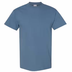 Gildan Mens Heavy Cotton Short Sleeve T-Shirt - XL, Indigo Blue