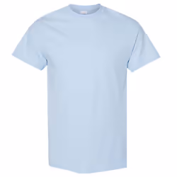 Gildan Mens Heavy Cotton Short Sleeve T-Shirt - XL, Light Blue