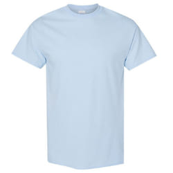 Gildan Mens Heavy Cotton Short Sleeve T-Shirt - XL, Light Blue