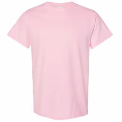 Gildan Mens Heavy Cotton Short Sleeve T-Shirt - S, Light Pink