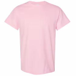 Gildan Mens Heavy Cotton Short Sleeve T-Shirt - 2XL, Light Pink