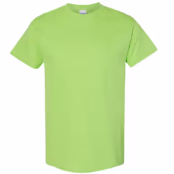 Gildan Mens Heavy Cotton Short Sleeve T-Shirt - L, Lime