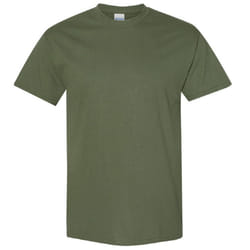 Gildan Mens Heavy Cotton Short Sleeve T-Shirt - XL, Military Green