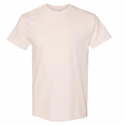 Gildan Mens Heavy Cotton Short Sleeve T-Shirt - L, Natural