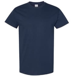 Gildan Mens Heavy Cotton Short Sleeve T-Shirt - L, Navy