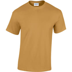 Gildan Mens Heavy Cotton Short Sleeve T-Shirt - L, Old Gold