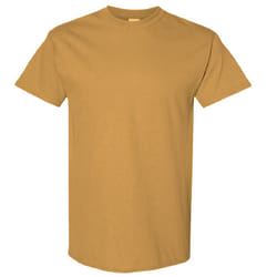 Gildan Mens Heavy Cotton Short Sleeve T-Shirt - XL, Old Gold